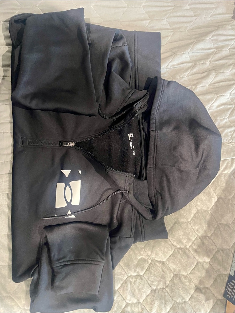Men's Black Performance Full-Zip Hoodie Jacket